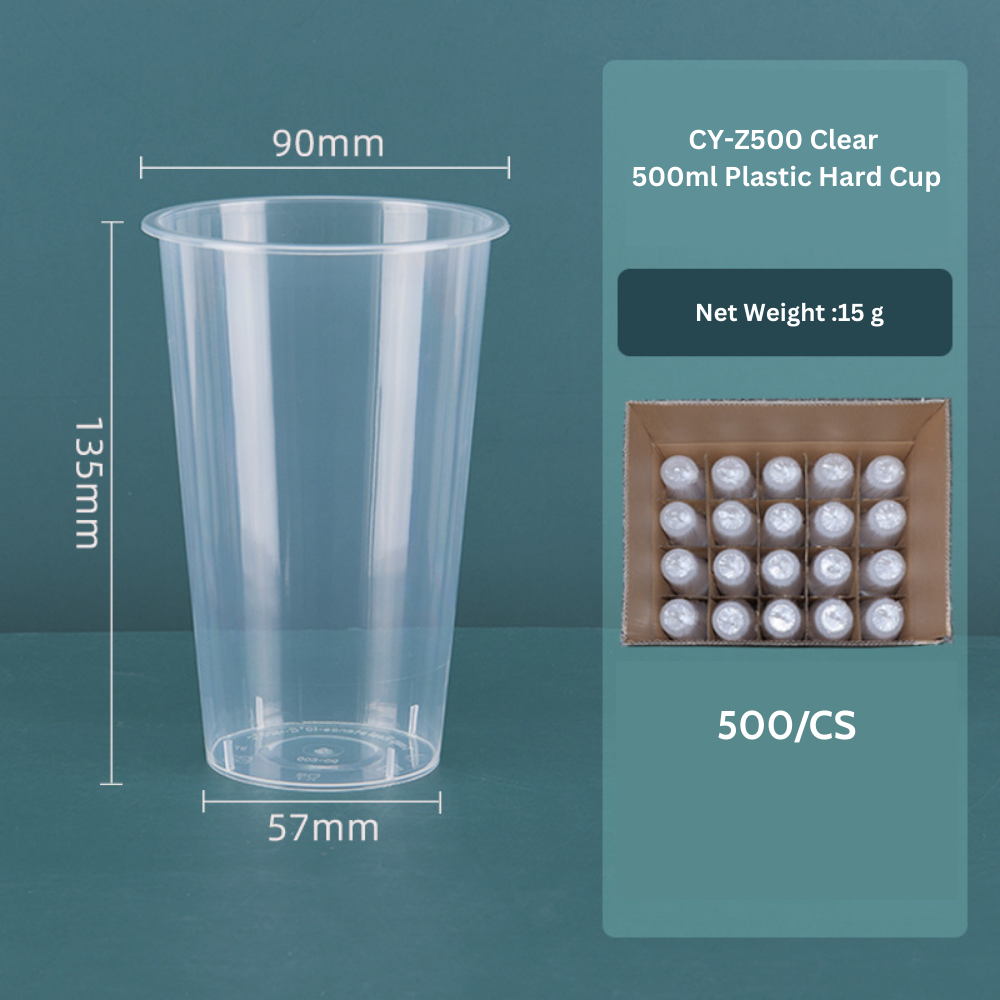 CCF 16OZ(D90MM) Premium PP Injection Plastic Cup - Clear 500 Pieces/Ca –  Custom Cup Factory