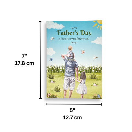 Happy Father's Day Card High Quality Holiday Festival Card | 7x5" - 5 Pcs