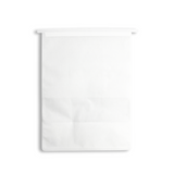 White Bread Paper Bakery Bag W/ Front Window & Tin Tie Tab Lock | 8.66x5.5x11.42" - back