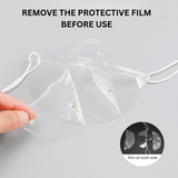 X-1 Reusable Plastic Clear Mask | Anti-Fog Face Shield - film on 2 side