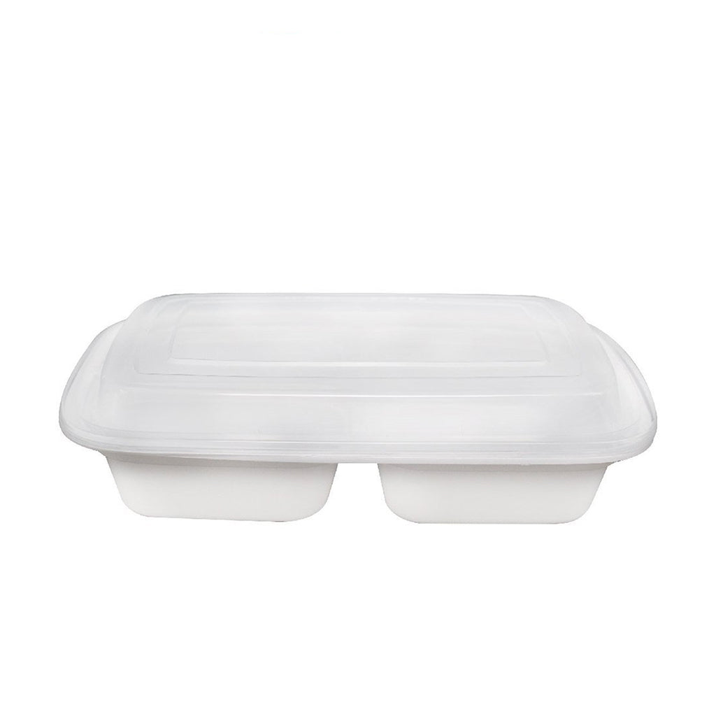 Lot 2pc 3 Compartment Microwavable Tupperware Dish 3284C-3 W/Lid 2651A-1  Vented