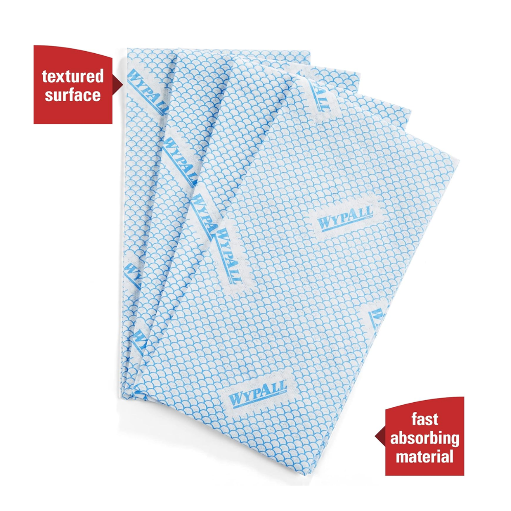 X70 Foodservice Towels - 1/4-Fold, 12.5 X 23.5 Inches, Blue, 300 Towels Per Carton