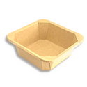 #1000S | 32oz Eco-friendly Kraft Square Paper Container (Base Only) 