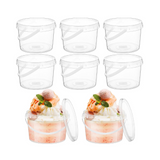 10oz PP Clear Dessert Bucket W/ Lid & Handle - 200 Sets