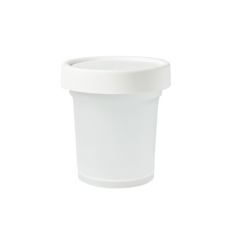 10oz Frosted Dessert Cup W/ White Lid - 200 Sets