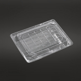 #1105 PET | Clear Sushi Tray W/ Lid | 6.3x3.94x2" - Bottom