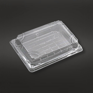 #1105 PET | Clear Sushi Tray W/ Lid | 6.3x3.94x2