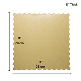 11 Golden Square Thick Cake Paper Pad - Size