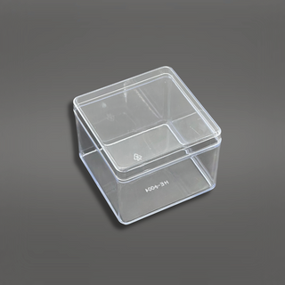 11oz Square Clear Cake Container W/ Lid | 3.35x3.35x2.56