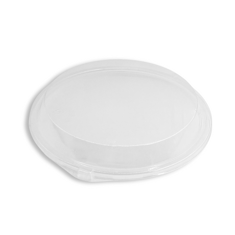 12.6" Clear Round Dome Lid | Fit 12.6" Golden Container (Lid Only) - 200 Pcs