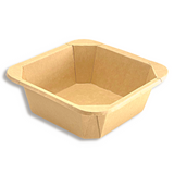 #1200S | 40oz Eco-friendly Kraft Square Paper Container (Base Only) - 300 Pcs