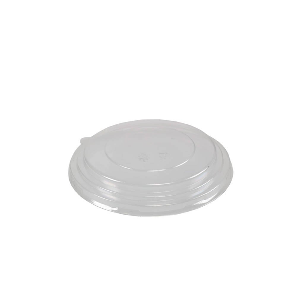 165mm PET Clear Round Lid | Fit 40oz Round Paper Bowl (Lid Only) - 300 Pcs - HD Plastic Product (Canada). Inc
