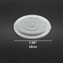 190mm PP Clear Round Lid | Fit NB50W Bowl (Lid Only) - size