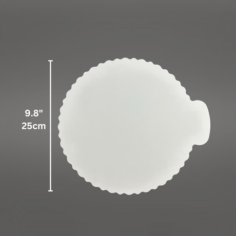 22% OFF SALE | 8" White Round Cake Paper Pad W/ Handle - 100 Pcs-size