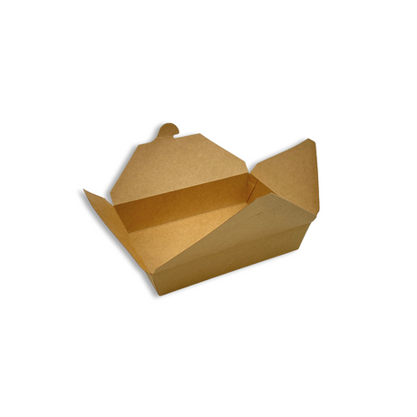 #2 | 50oz Eco-friendly Kraft Foldable Paper Box | 7.68x5.39x1.89" - 200 Pcs
