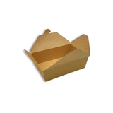 #3 | 66oz Eco-friendly Kraft Foldable Paper Box | 7.66x5.5x2.5" - open