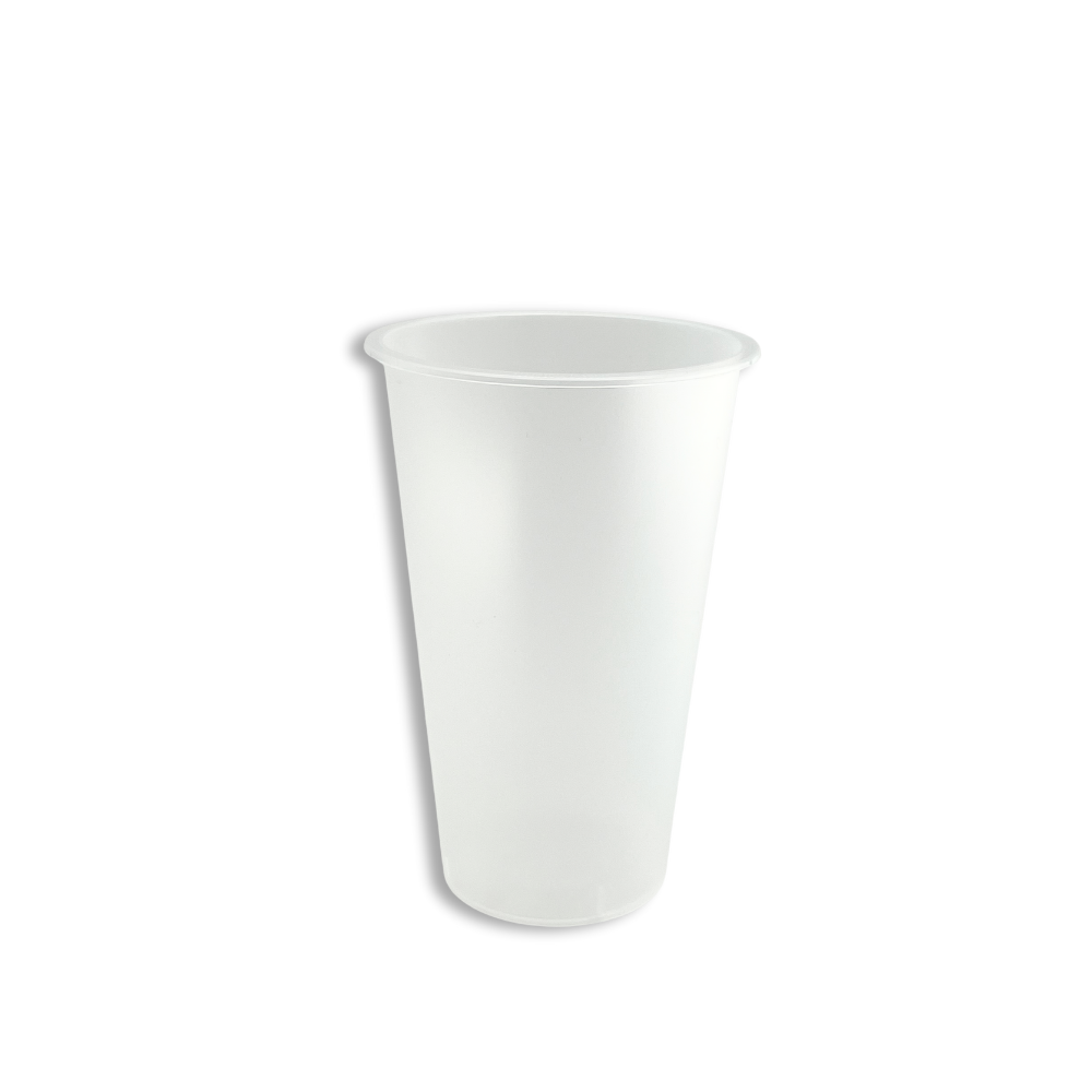 CY-Z500 Frosted | 16oz PP Frosted Boba Tea Cup | 90mm Top - 500 Pcs