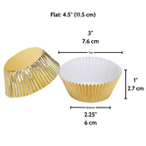 4.5" Golden Baking Paper Cup - size