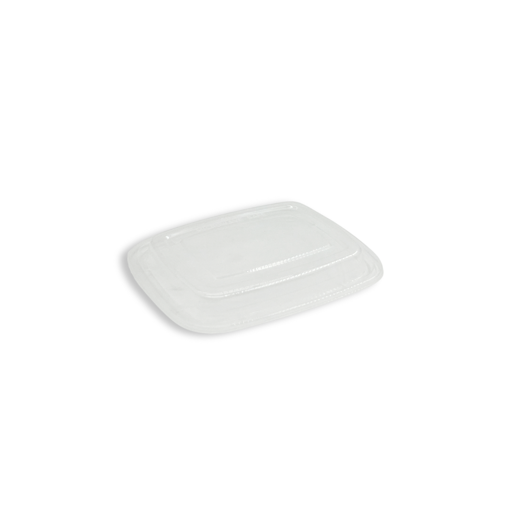 F-6412 Lid | 140x114mm PP Clear Rectangular Lid | Fit F-6412 Food Container (Lid Only) - 300 Pcs