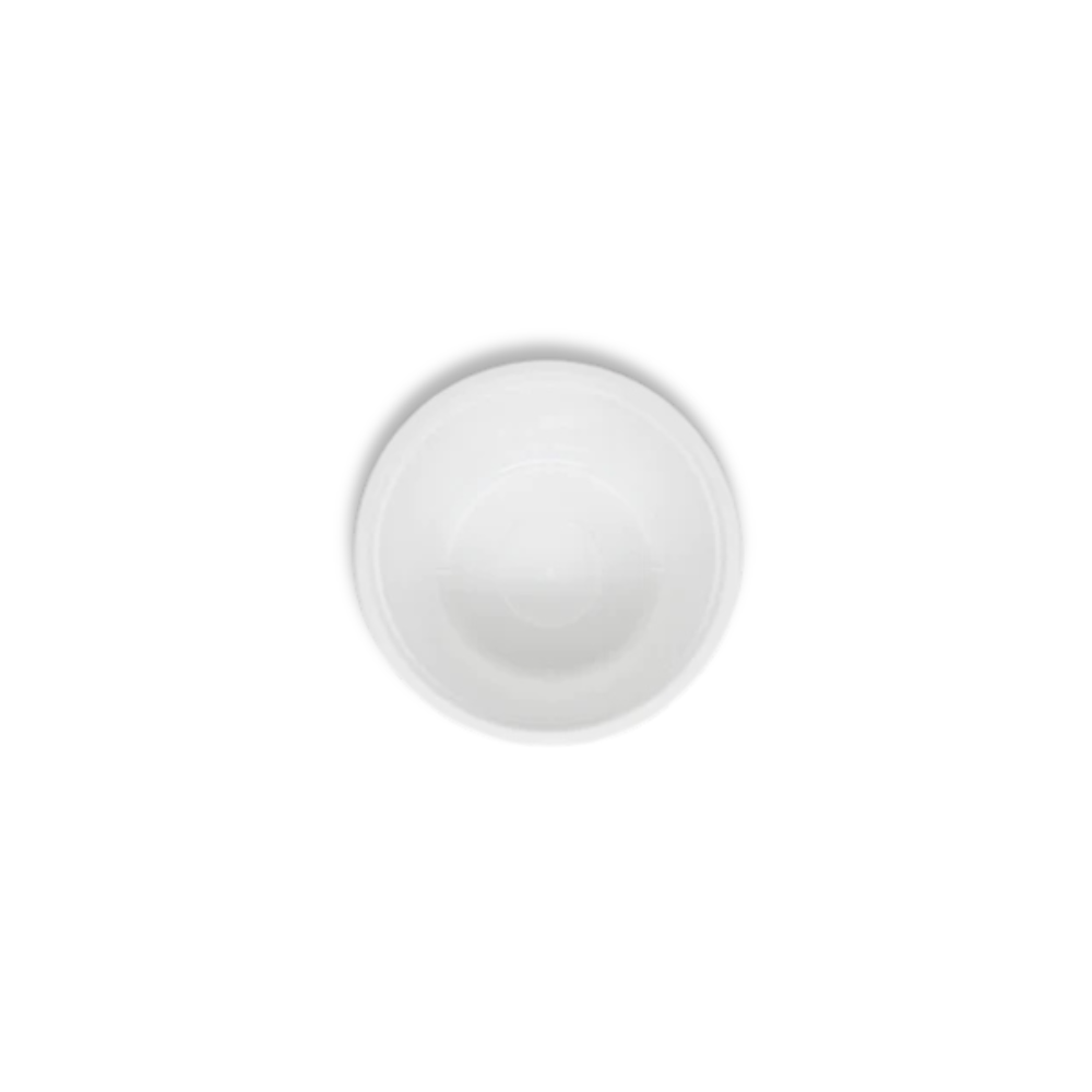 250P | 8oz Microwaveable PP White Round Bowl (Base Only) - 1000 Pcs