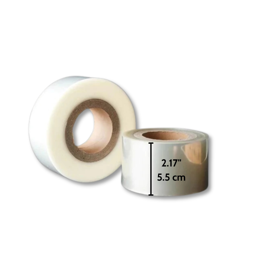 5.5cm Plastic Clear Cake Wrap Film 1 Roll HD Bio Packaging