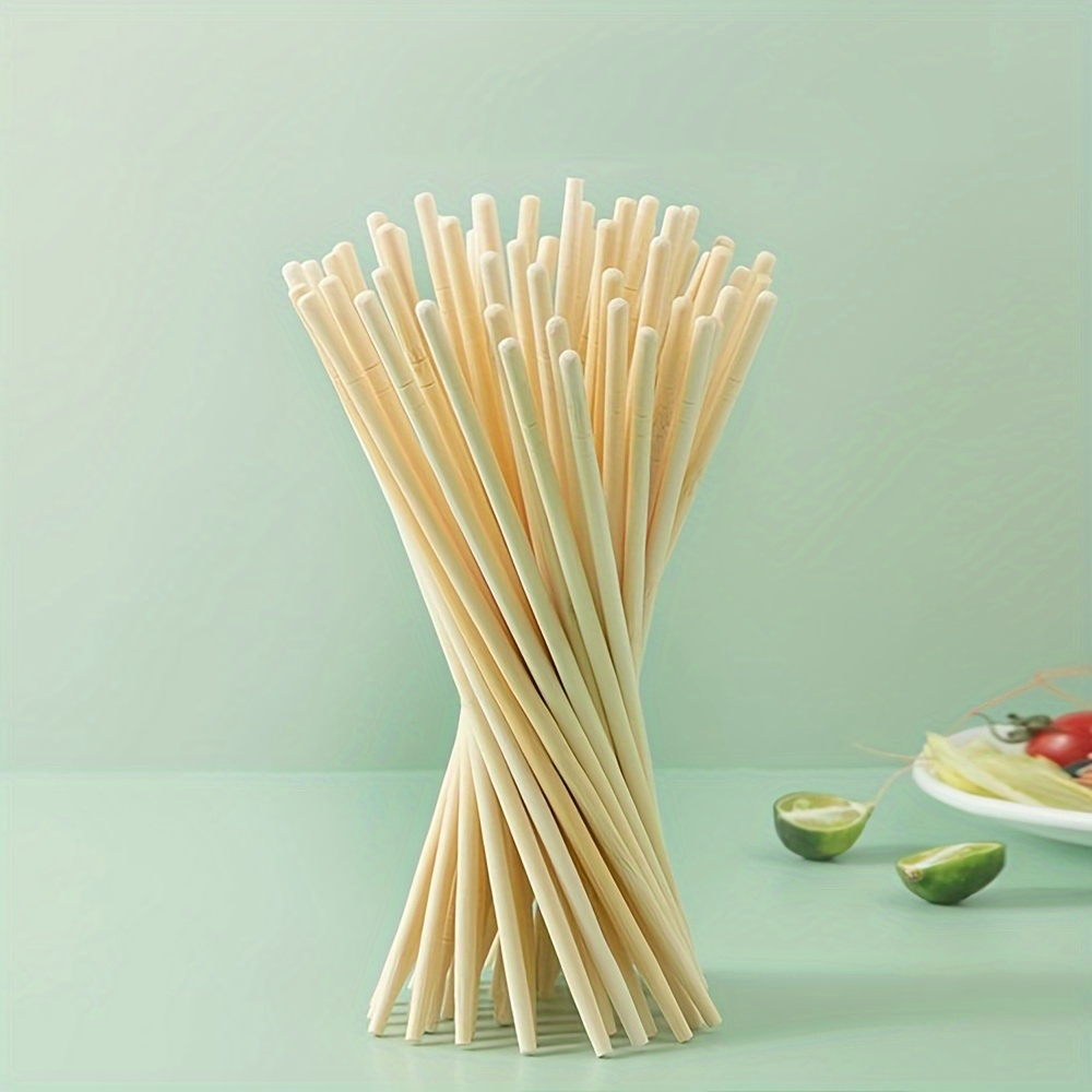 5.5mm Individually Wrapped Bamboo Chopsticks - strong