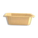 #500S | 16oz Eco-friendly Kraft Square Paper Container (Base Only) -side