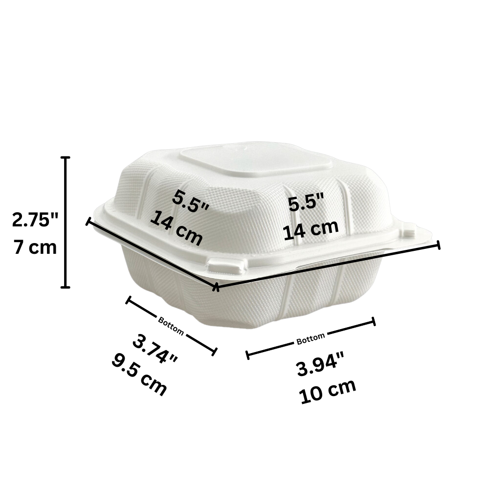 Disposable Biopak Container Split Box Microwavable containers from HD BioPak – HD Bio Packaging