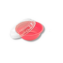 #550 | 18oz Microwaveable Red Donburi Bowl W/ PET Lid - open