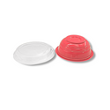 #550 | 18oz Microwaveable Red Donburi Bowl W/ PET Lid - seperate