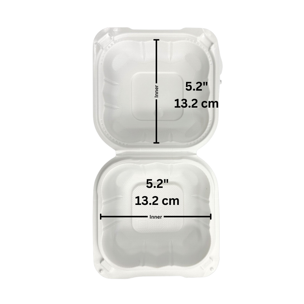 Disposable Biopak Container Split Box Microwavable containers from HD BioPak – HD Bio Packaging