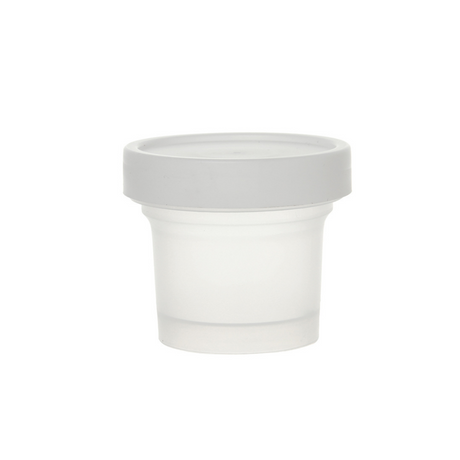 6oz Frosted Dessert Cup W/ White Lid - 200 Sets