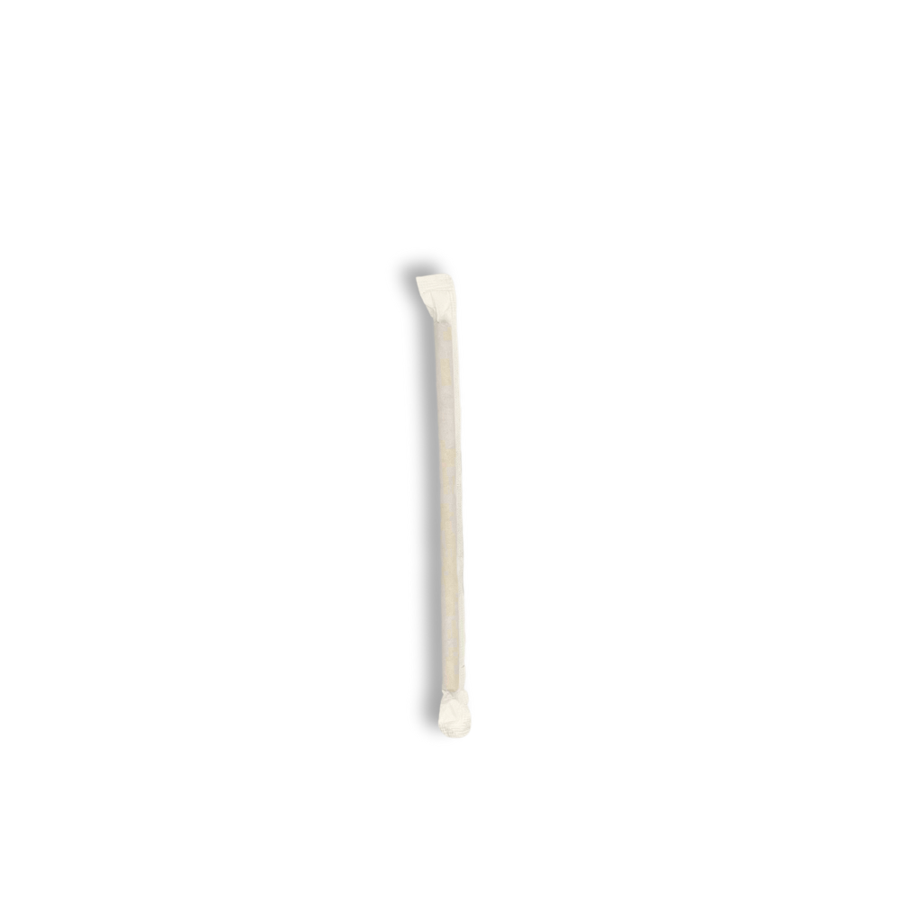 6x150mm Eco-friendly Kraft Paper Cocktail Straw (Individually Wrapped) 