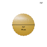7.5 Golden Round Cake Paper Pad - Size