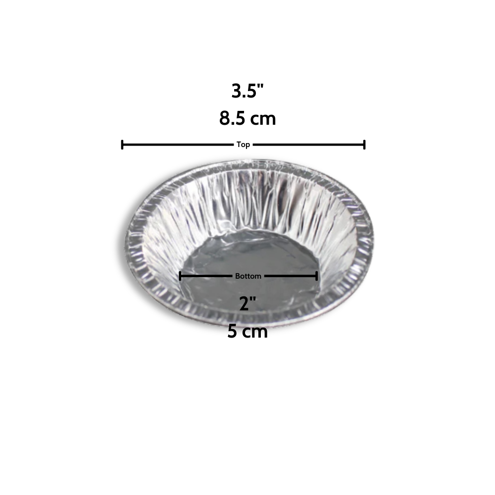 71/23 | 3.5" Aluminum Foil Egg Tart Mold Baking Cup - 5000 Pcs