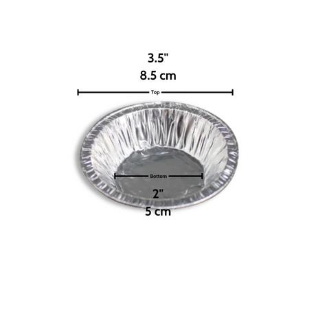 71/23 | 3.5" Aluminum Foil Egg Tart Mold Baking Cup - 5000 Pcs