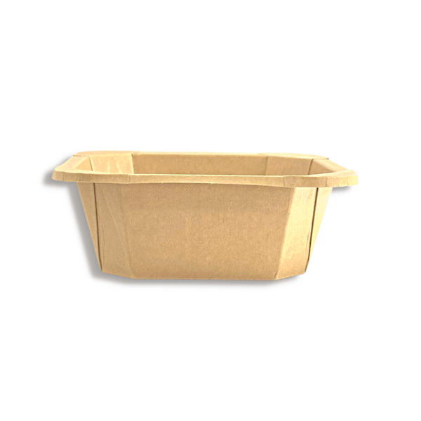 #750S | 25oz Eco-friendly Kraft Square Paper Container (Base Only) - side