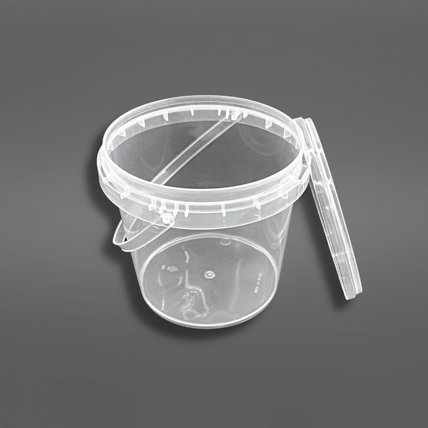 750ml Takeout Plastic Drink Buckets with Lid (PP) - 200 Pcs-display