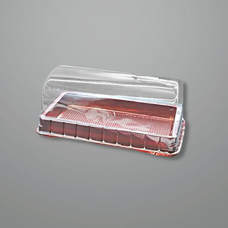 (24% OFF SALE) 7" Swiss Roll Cake Box W/ Lid - 300 Sets