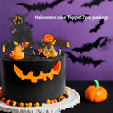 7 Pcs Halloween Cake Decoration Kit - 1 Set
