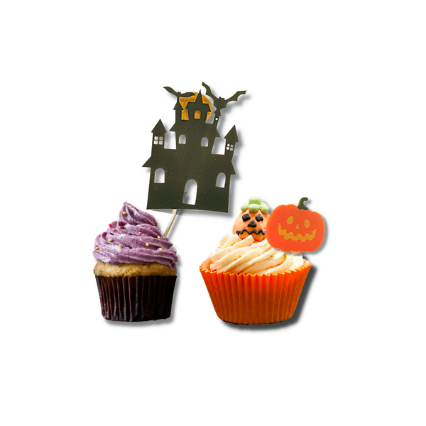 7 Pcs Halloween Cake Decoration Kit - cupcake