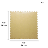 9.5 Golden Square Cake Paper Pad - Size