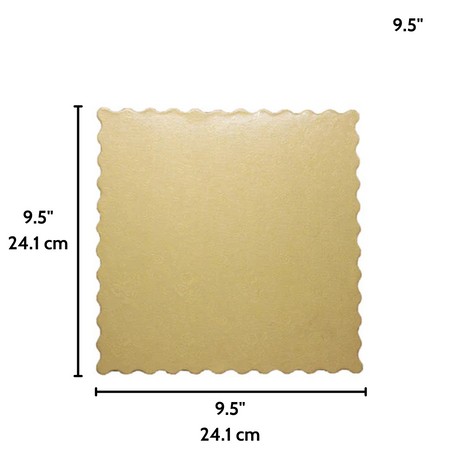 9.5 Golden Square Cake Paper Pad - Size