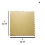 9 Golden Square Cake Paper Pad - Size