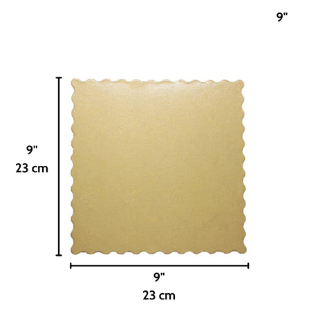 9 Golden Square Cake Paper Pad - Size