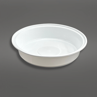 A-1200 | 40oz Microwaveable PP White Round Bowl (Base Only) - 300 Pcs
