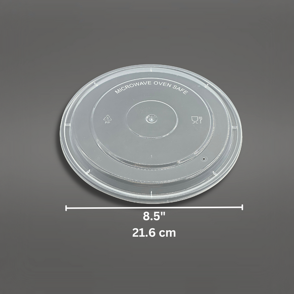 A-1200 Lid | PP Clear Round Lid | Fit A-1200 Bowl (Lid Only) - size