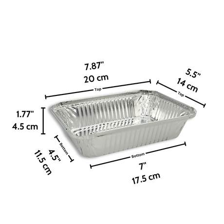 B10-ACK-AR103 | 5x8" Aluminum Foil Container Foil Pan (Base Only) - 500 Pcs