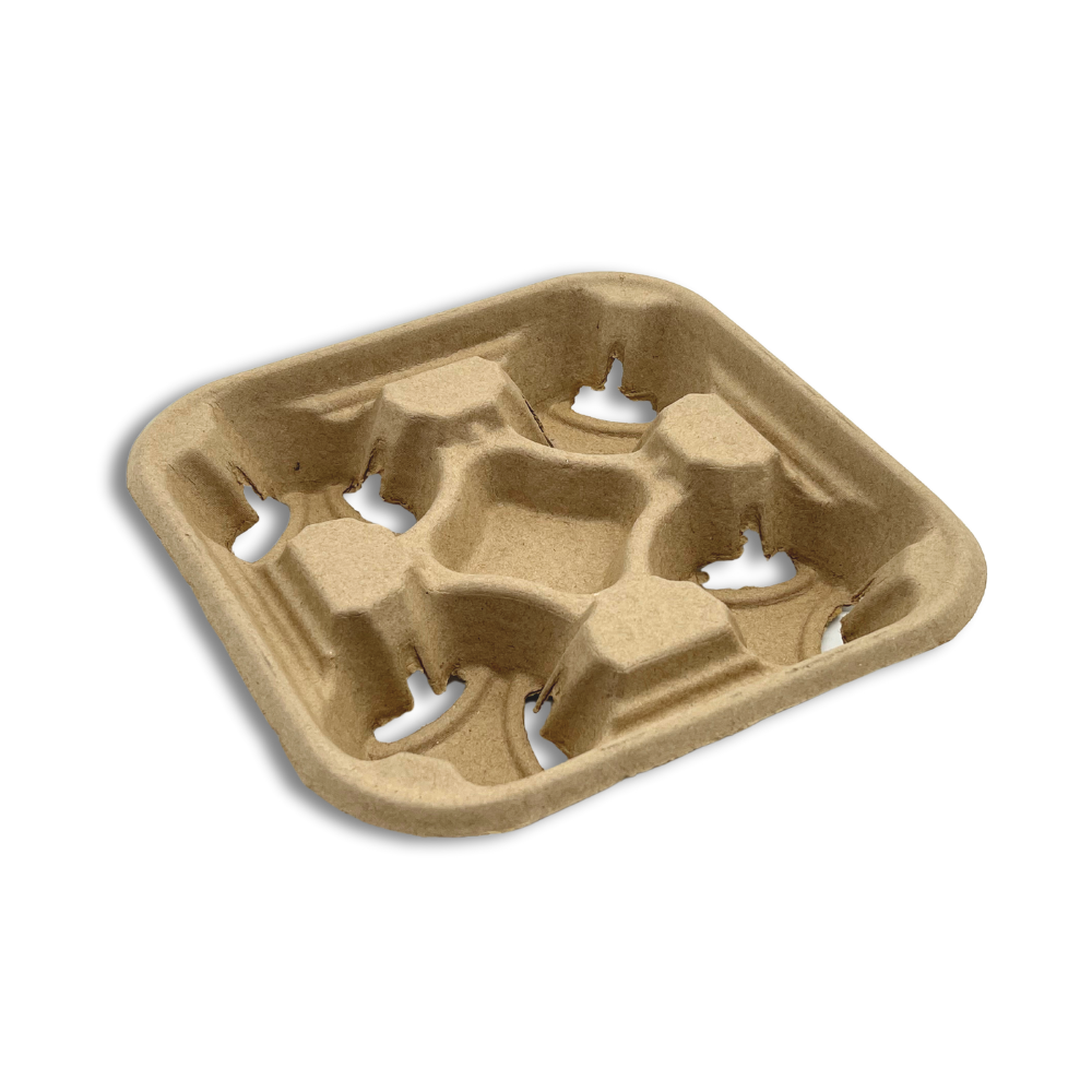 CH4IN1 | HD Sturdy Kraft Paper 4 Cup Tray Holder – HD Bio Packaging