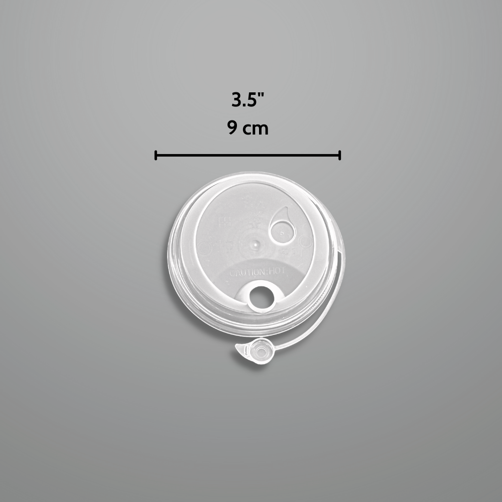 CY-Z90B | 90mm Frosted Round Sip Lid W/ Attached Stopper | Fit CY-Z500/700 Cup - size